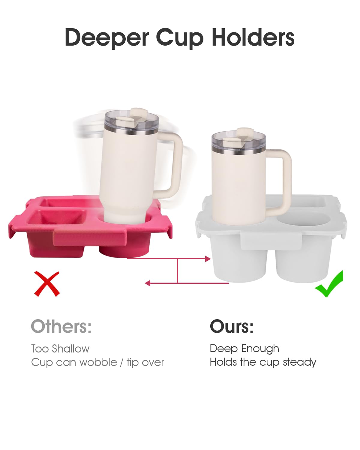 Tiga Topper tray compartment holds phones or small bowls.