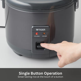 Tiger JNP-S15U-KY non-stick inner pot for easy cleanup after cooking.