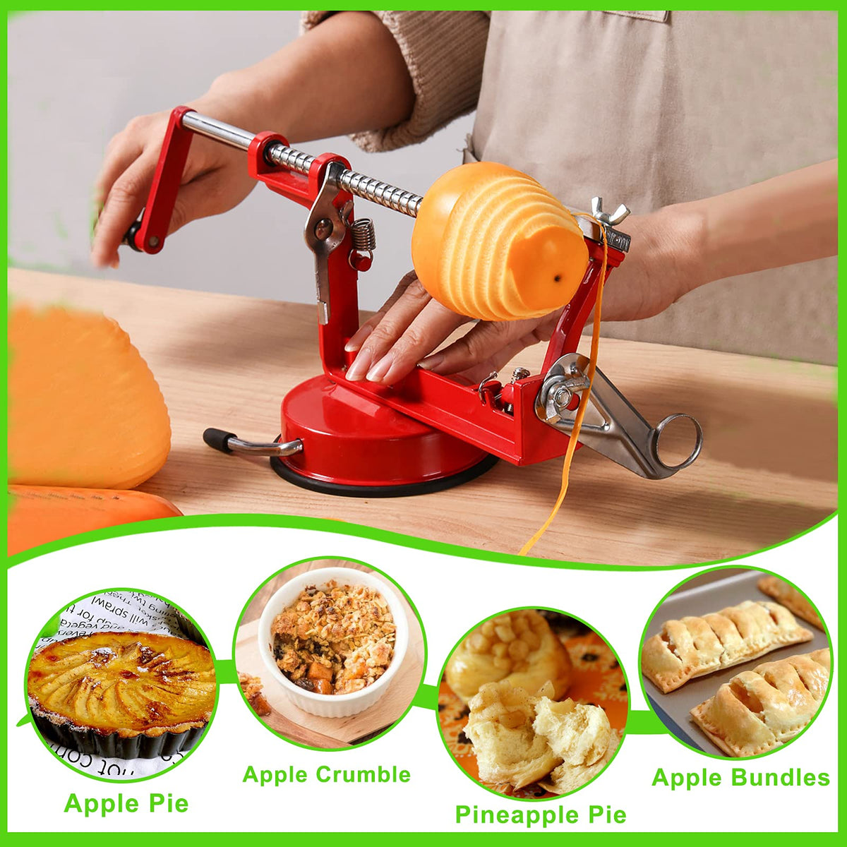 Tigwin removable coring and slicing blade enables quick task switching