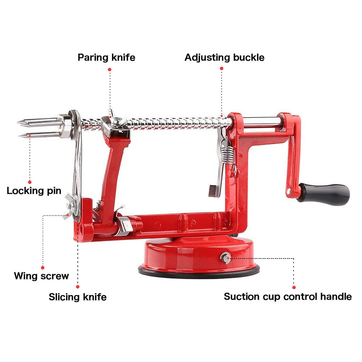 Tigwin suction base provides strong counter grip for stable peeling