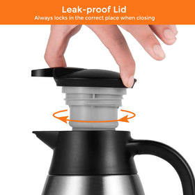 Tiken carafe silicone base ensures stable placement.