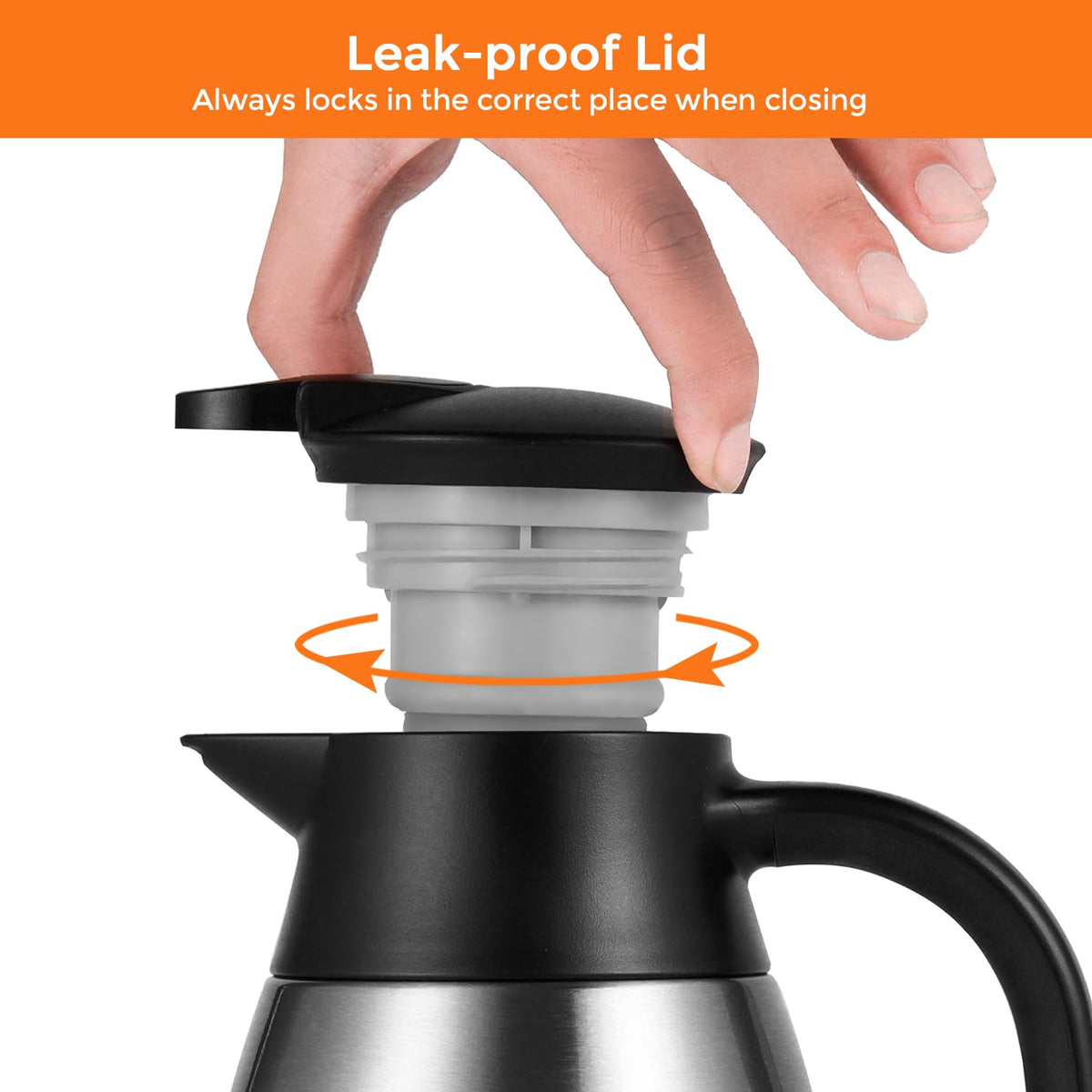 Tiken non-slip silicone base keeps carafe stable on counters