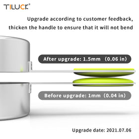 TILUCK stainless steel set is dishwasher-safe for easy cleaning