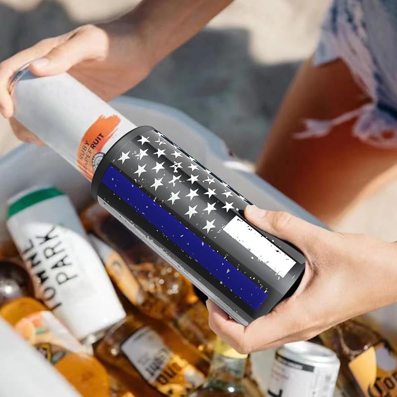 TILUCK Skinny Can Cooler Glitter White outdoor party setup emphasizes convenience and chilled beverages
