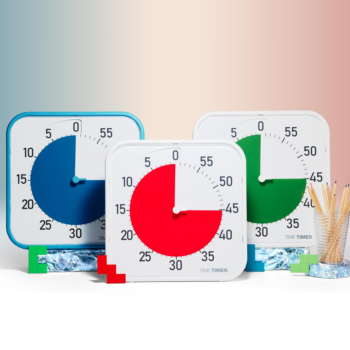 Time Timer Original optional audible alert enables clean transitions between activities.