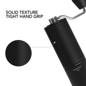 TIMEMORE Chestnut C2S easy cleaning with quick disassembly and brush access.