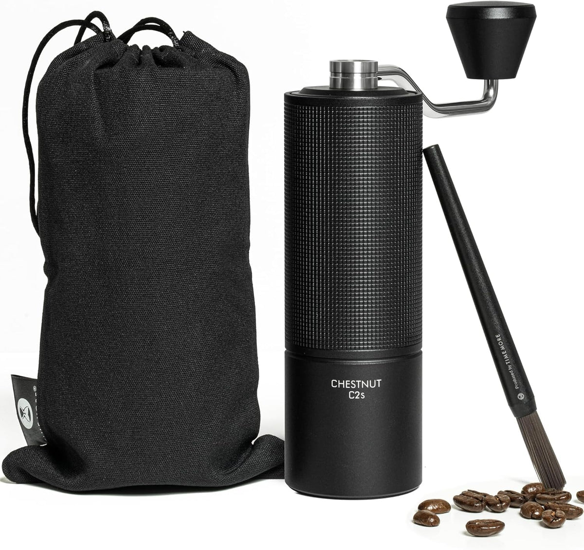 TIMEMORE Chestnut C2S full metal body for durable daily grinding.