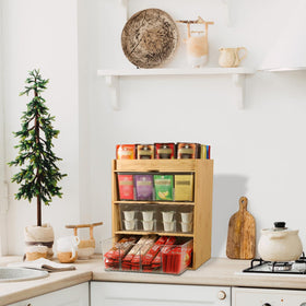 TIMIEEYA tea bag organizer on countertop for quick tea moments