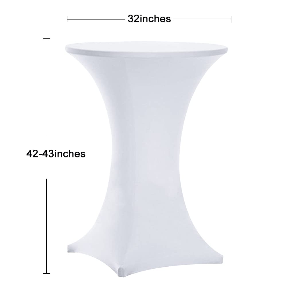 Tina's white table cover on a round table creates elegant wedding or party ambiance.