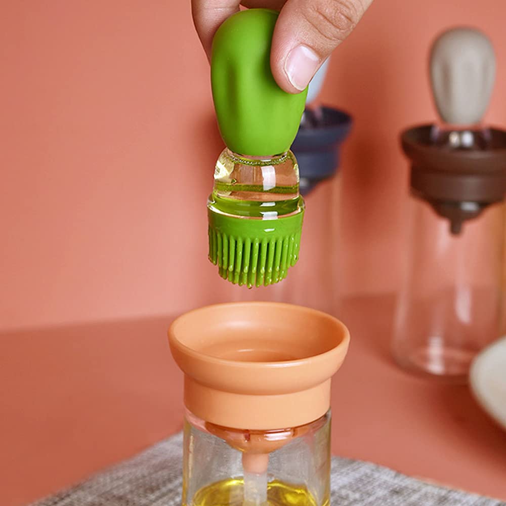 Multi-purpose dispenser ideal for oils, sauces, and marinades in the kitchen.