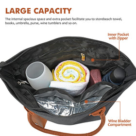 Tirrinia wine tote includes a 1.5L bladder for convenient serving.