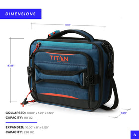 Titan by Arctic Zone carry options show multiple ways to transport.