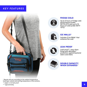 Titan by Arctic Zone expanded interior reveals double capacity for more meals on the go.