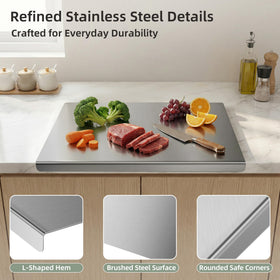 TJ POP cutting board features a non-porous surface that cleans easily.