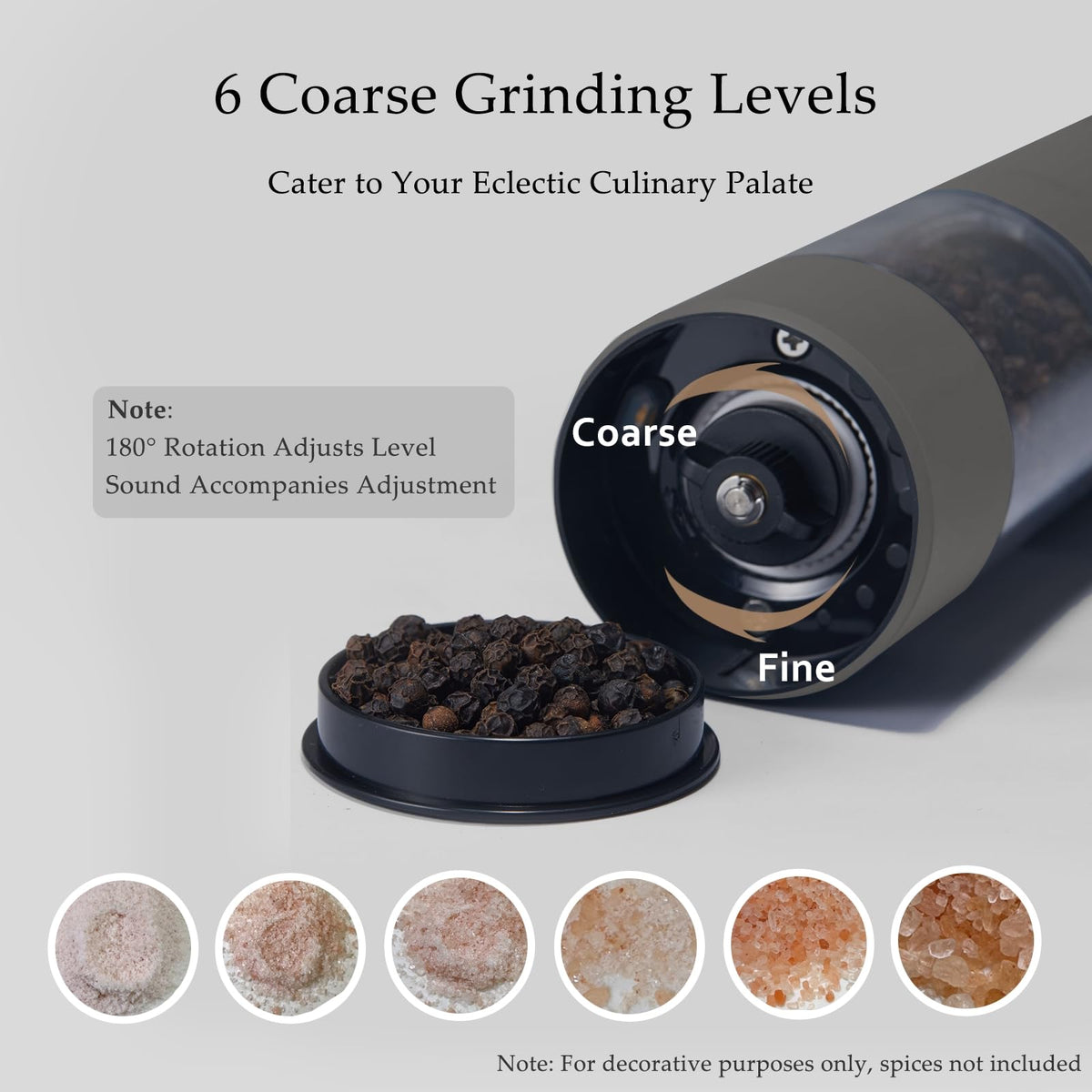 TLYSXPRO two-pack greige grinder set enhances everyday cooking.
