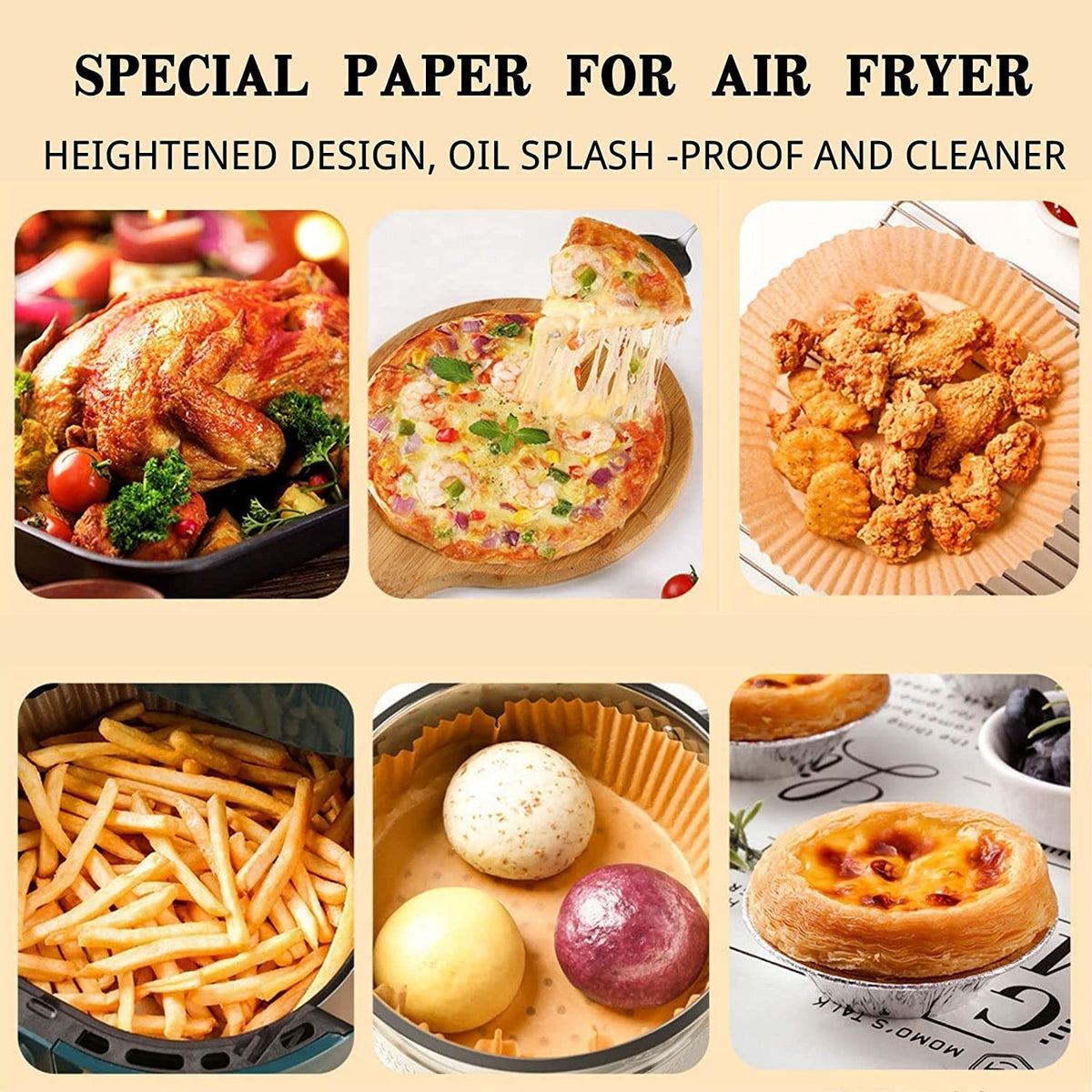TOGOO heat-resistant parchment withstands high heat for versatile cooking.