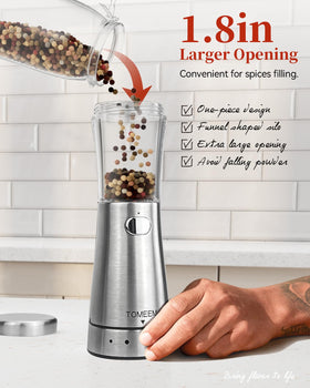 TOMEEM grinder shows Type-C port for convenient charging