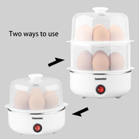 Tomorotec dual-layer steamer rack enables flexible portions and faster meal prep.