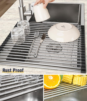 Tomorotec roll-up rack folded for compact storage after use