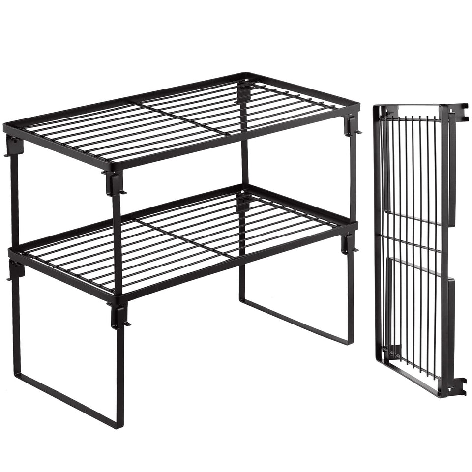 Tomorotec stackable shelves folded-flat design for easy storage and transport