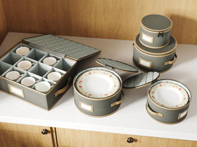TomVista gray with brown edging reveals durable, stylish storage construction