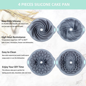 Tongjude fluted pans after bake with clean release