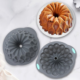 Tongjude silicone fluted pans for easy cleaning after baking