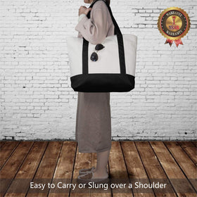 TOPDesign tote in natural color offering versatile daily use.
