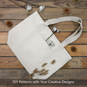 TOPDesign tote features 1.5 inch by 25 inch handles for shoulder carry.
