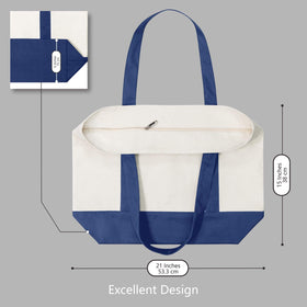 TopDesign 6-Pack tote being carried on shoulder for hands-free shopping