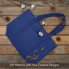 TOPDesign tote blue top zipper closure keeps belongings secure during transit.