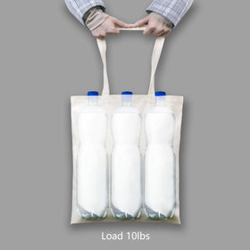 TOPDesign tote in-use at market with groceries.