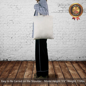 TopDesign tote bag with reinforced 25-inch handles for daily use.