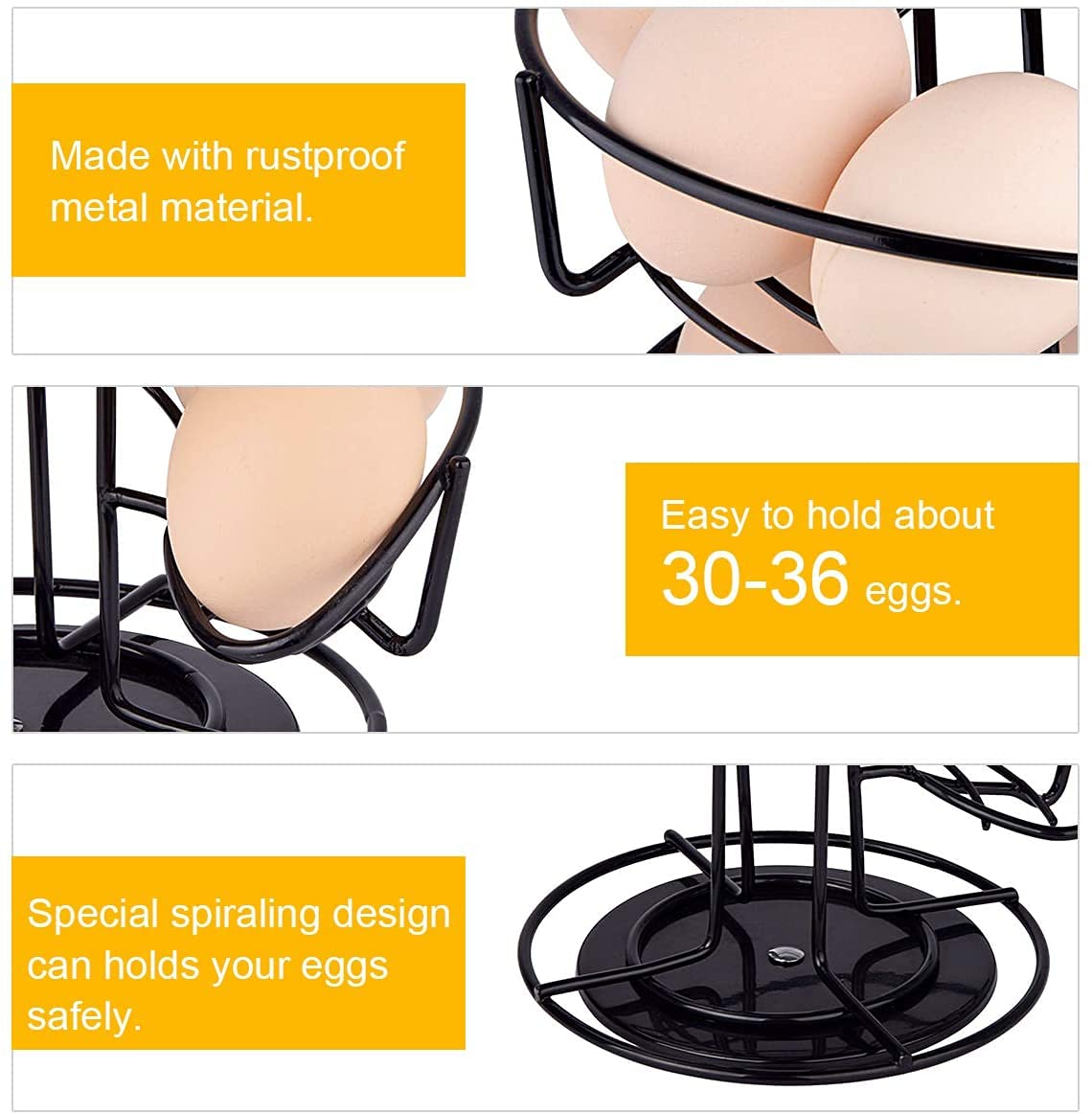 Toplife black finish wire frame adds contemporary style.