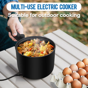 TopWit portable electric cooker fits small spaces for travel and dorms