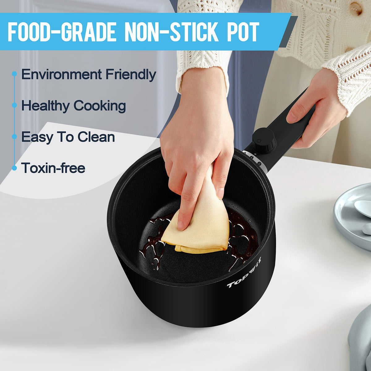 Topwit dual safety protections prevent overheating and boil-dry risks
