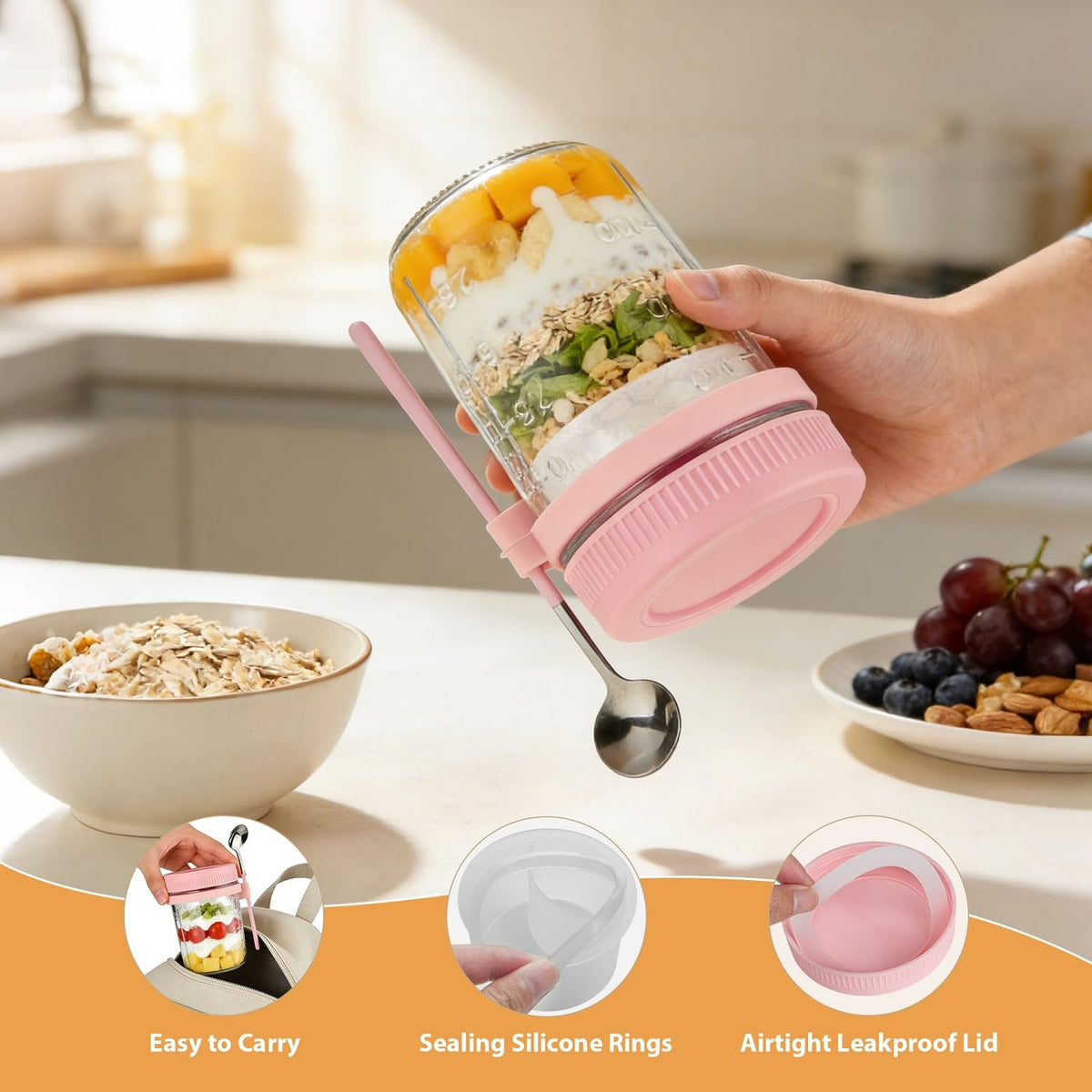 Torchero silicone seal keeps contents fresh and prevents leaks during transport