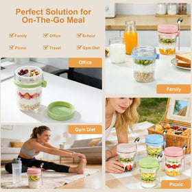 Torchero stackable jars save fridge space and simplify meal prep