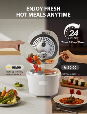 TOSHIBA OriginTaste keep-warm preserves warmth after cooking