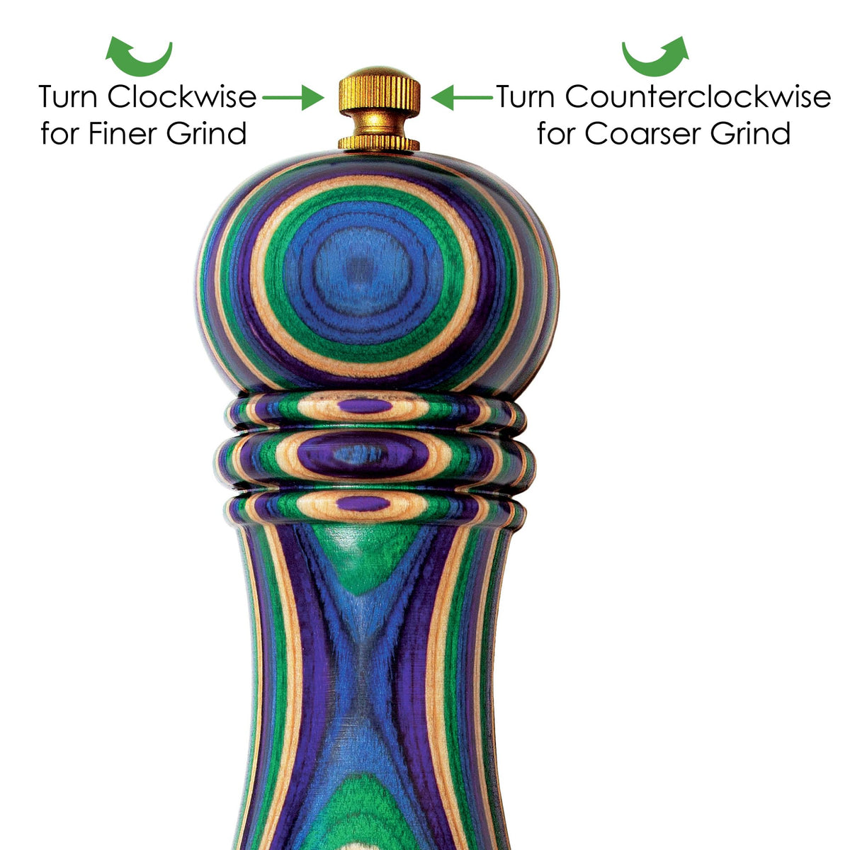 Totally Bamboo Baltique Mumbai Pepper Grinder offers durable manual operation via a smooth twist.