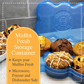 Touch Up Cup waterproof muffin storage protects contents during transport.