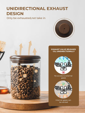 Tourdeus dishwasher-safe coffee canister ready for easy cleanup.