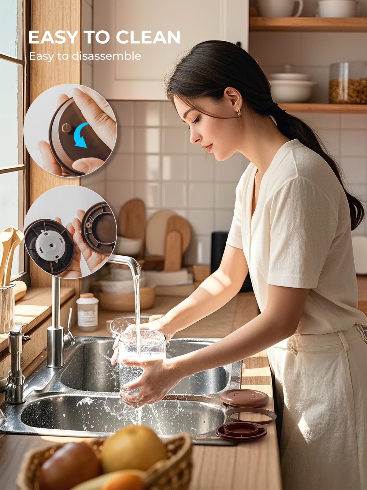 Microwave and dishwasher-safe Tourdeus glass storage
