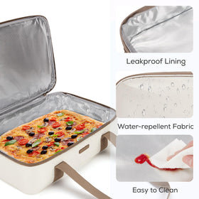 Tourit two-handles padded design eases lifting and carrying.