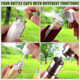 TOBWOLF foldable travel spice kit ready for camping adventures.