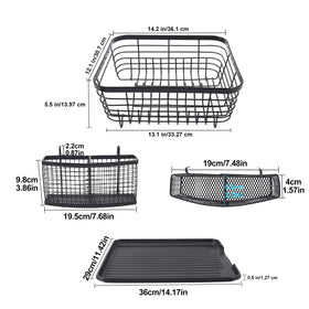 TQVAI full-mesh silverware holder keeps utensils secure after washing.