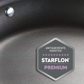 Tramontina pan on induction stove demonstrates broad cooktop compatibility