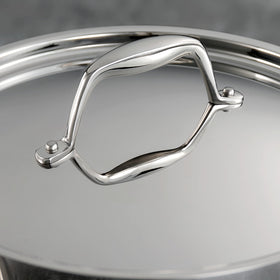Tramontina Signature stainless steel lids sealing moisture during cooking