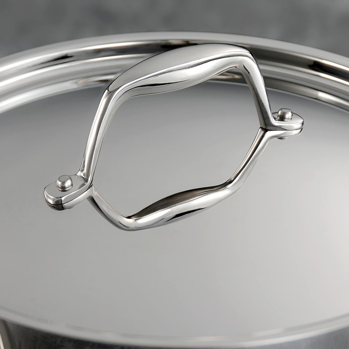 Tramontina Signature Tri-Ply cookware on induction stove demonstrates versatile compatibility.