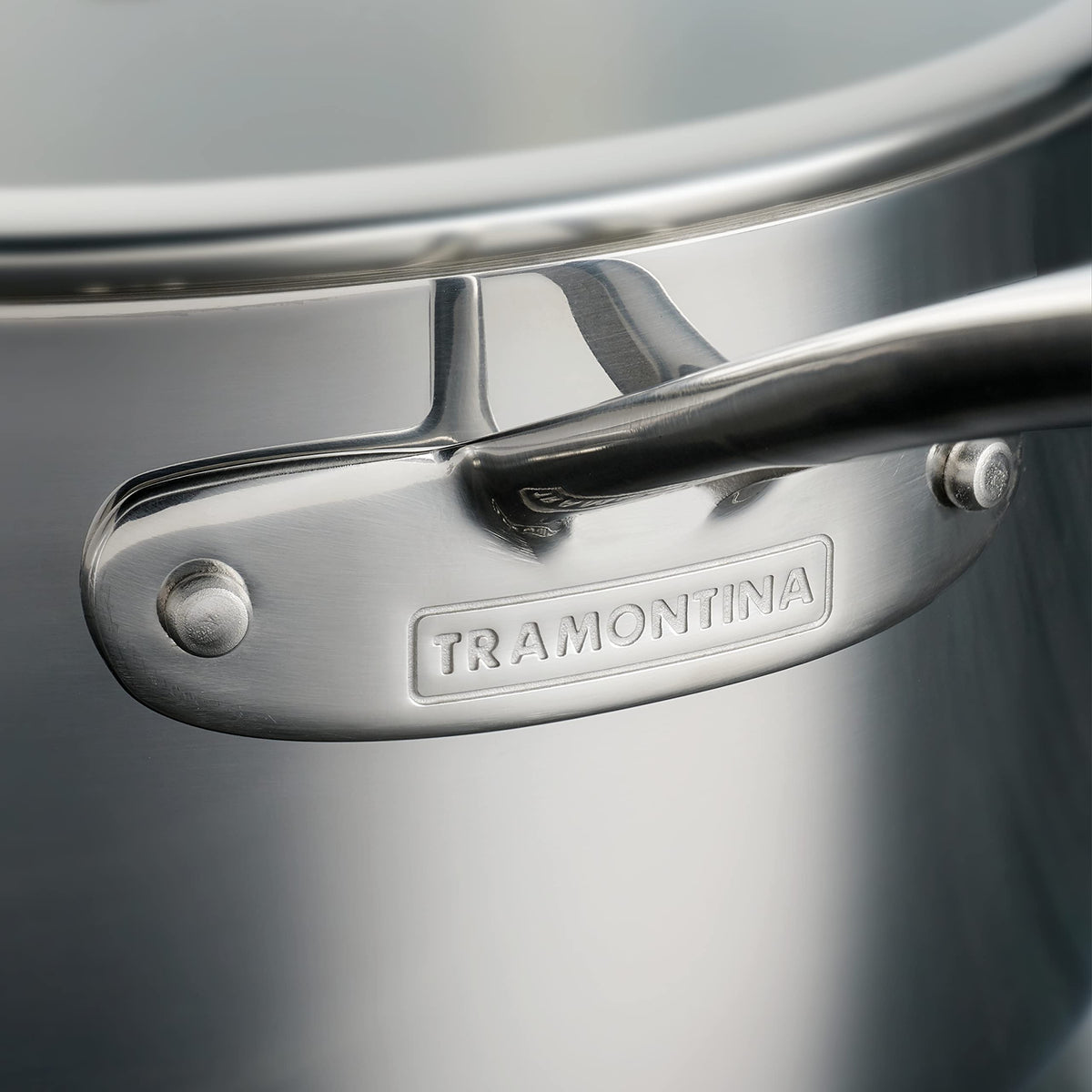 Tramontina Tri-Ply Clad 4-Qt sauce pan induction-ready base compatible with all stoves